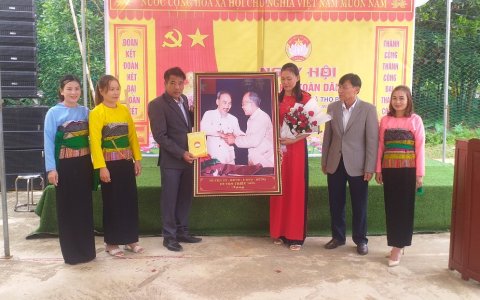 Khu dân cư thôn 8 xã Thọ Bình tổ chức Ngày hội Đại đoàn kết toàn dân tộc